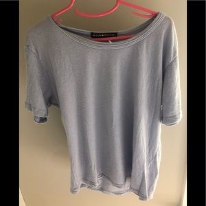 Brandy Melville Baby Blue Short-Sleeved Top